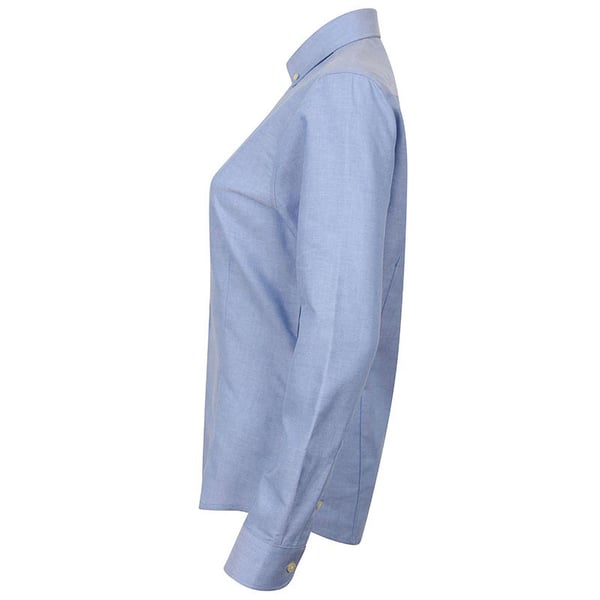 Henbury Womens/Ladies Modern Long Sleeve Oxford Shirt