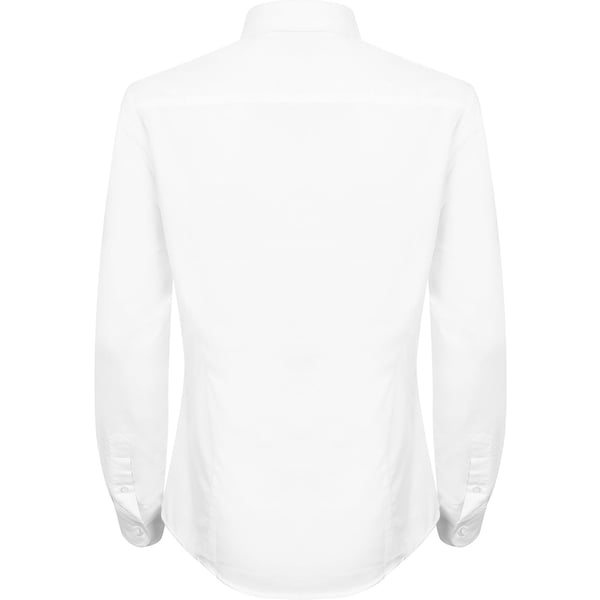 Henbury Womens/Ladies Modern Long Sleeve Oxford Shirt