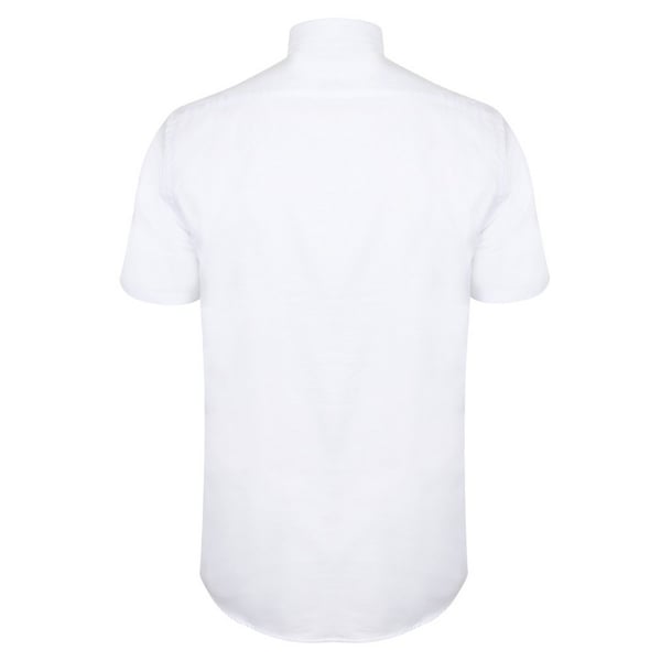 Henbury Mens Modern Short Sleeve Oxford Shirt
