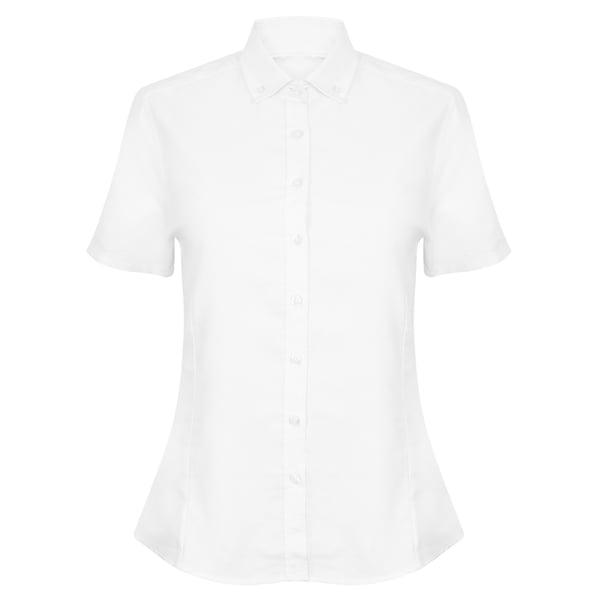 Henbury Womens/Ladies Modern Short Sleeve Oxford Shirt