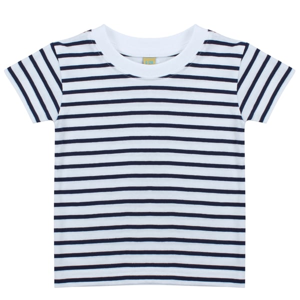 Larkwood Unisex Baby Short Sleeve Striped T-Shirt