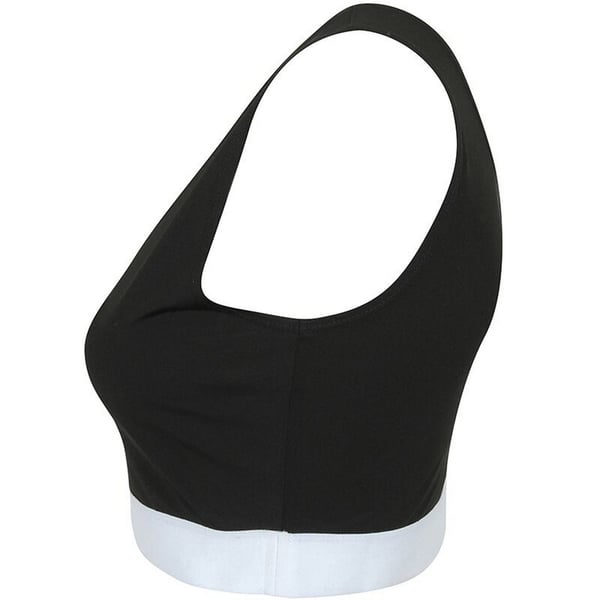 Skinni Fit Kvinder/Damer mode ærmeløs Crop Top
