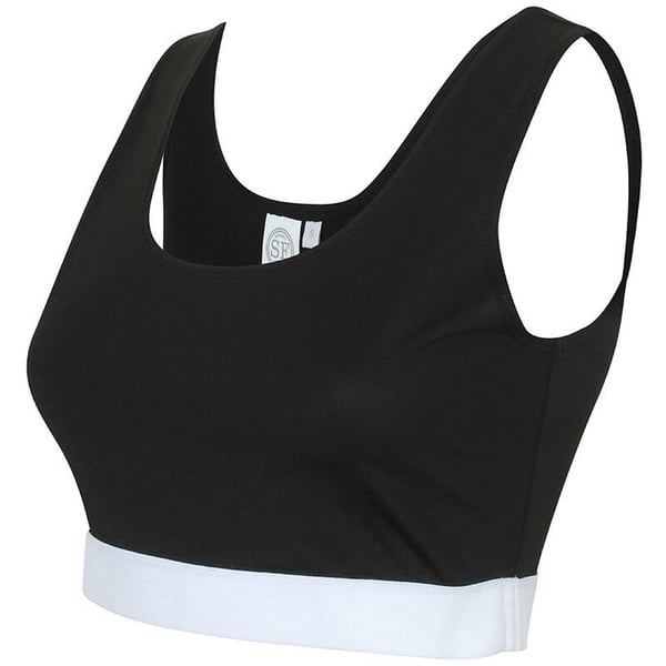 Skinni Fit Kvinder/Damer mode ærmeløs Crop Top