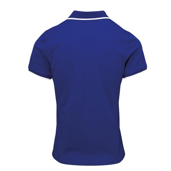 Premier Womens/Ladies Contrast Coolchecker Polo Shirt