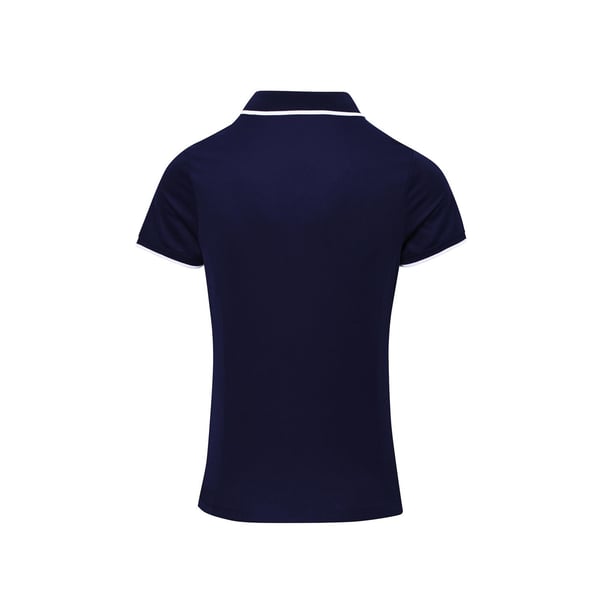 Premier Womens/Ladies Contrast Coolchecker Polo Shirt
