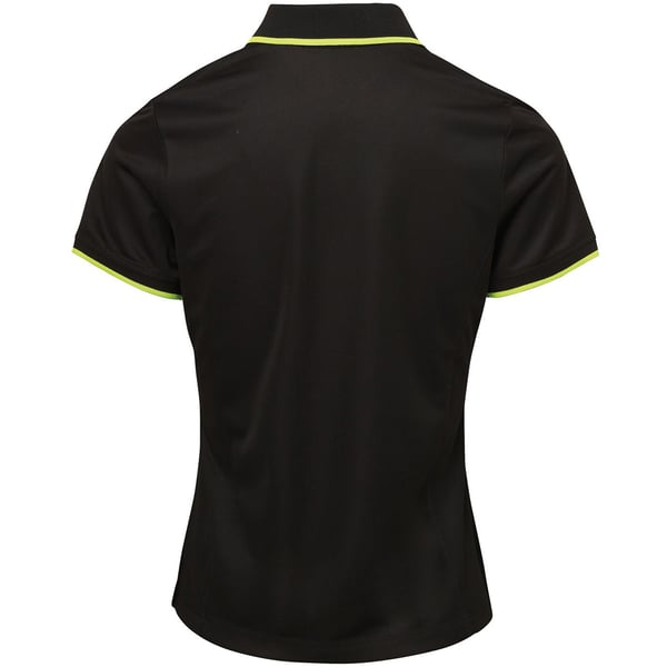 Premier Womens/Ladies Contrast Coolchecker Polo Shirt