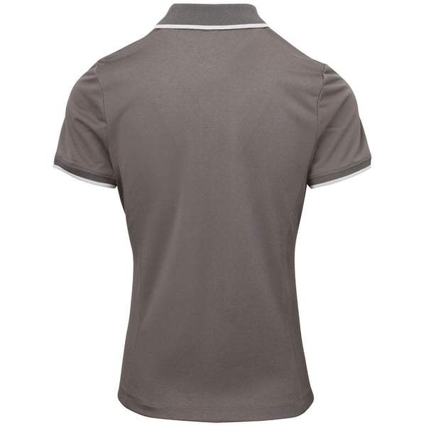 Premier Womens/Ladies Contrast Coolchecker Polo Shirt