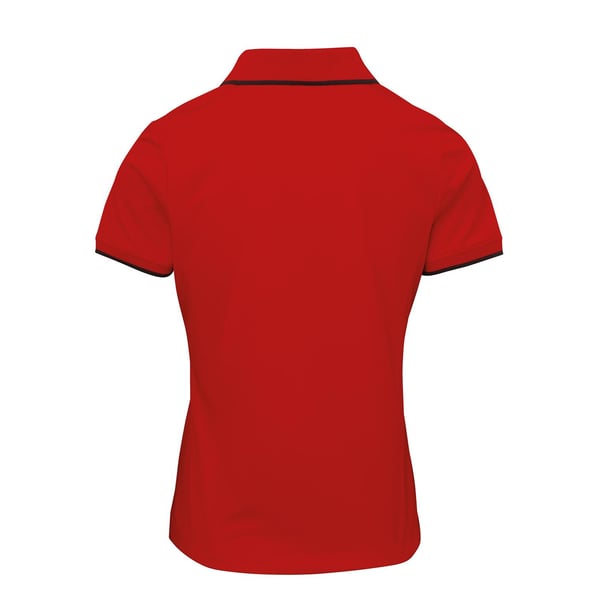 Premier Womens/Ladies Contrast Coolchecker Polo Shirt