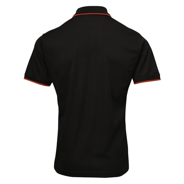 Premier Mens Contrast Coolchecker Polo Shirt