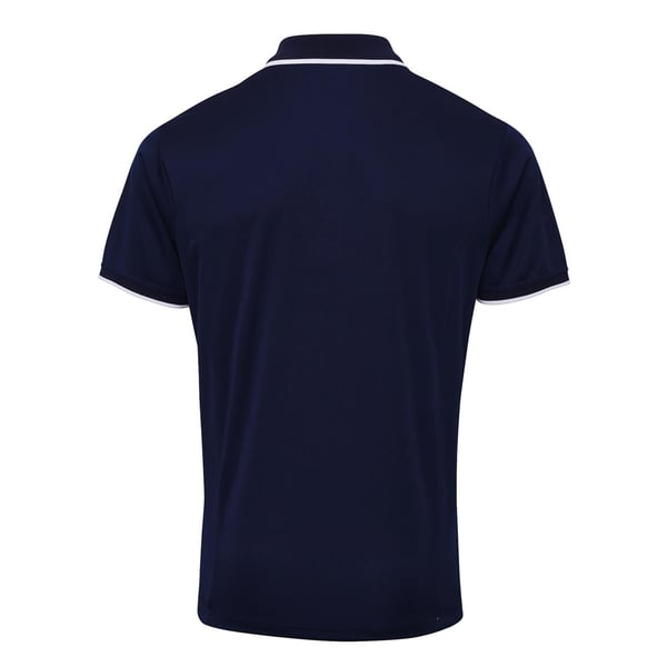 Premier Mens Contrast Coolchecker Polo Shirt
