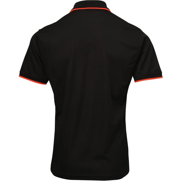 Premier Mens Contrast Coolchecker Polo Shirt