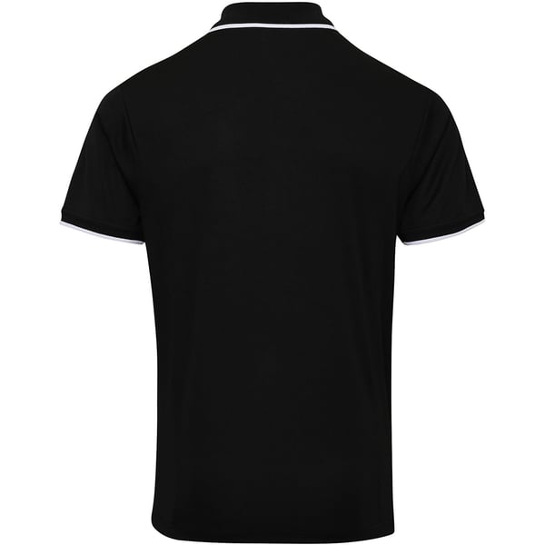 Premier Mens Contrast Coolchecker Polo Shirt