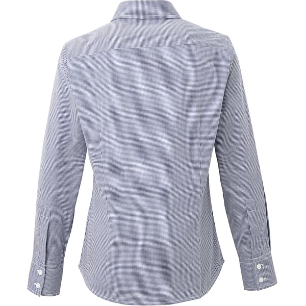 Premier Womens/Ladies Microcheck Long Sleeve Shirt