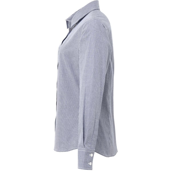 Premier Womens/Ladies Microcheck Long Sleeve Shirt