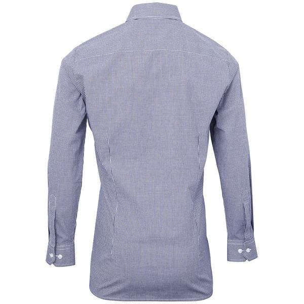 Premier Mens Microcheck Long Sleeve Shirt
