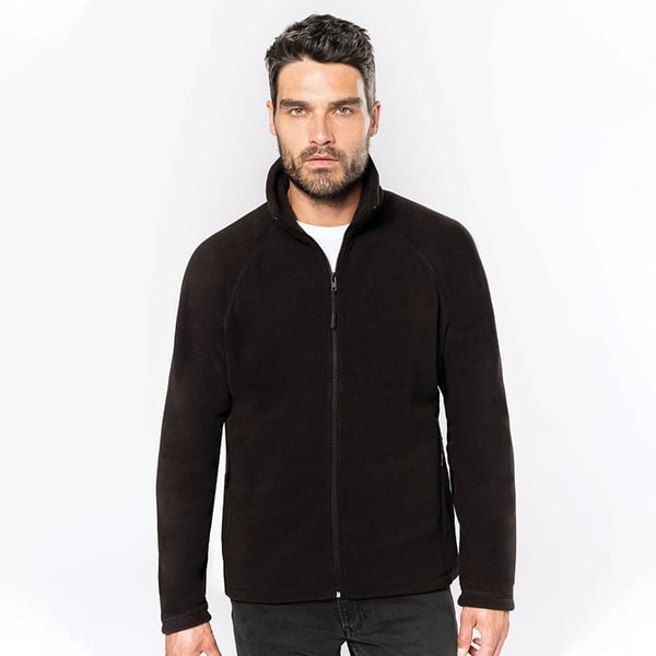 Kariban Herre Microfleece jakke med fuld lynlås