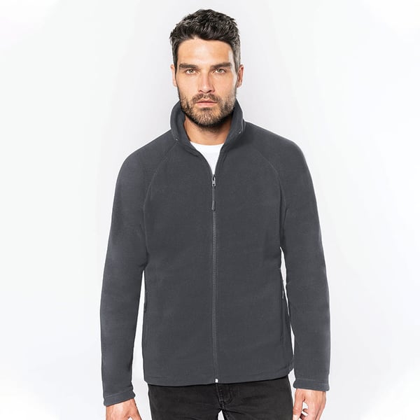 Kariban Herre Microfleece jakke med fuld lynlås