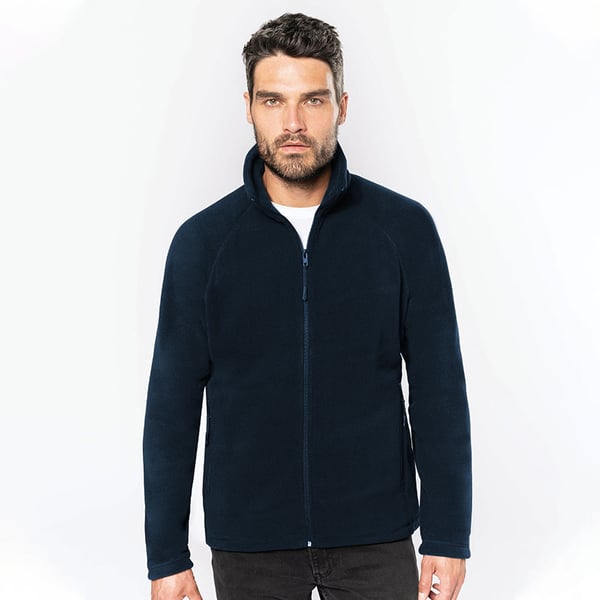 Kariban Herre Microfleece jakke med fuld lynlås