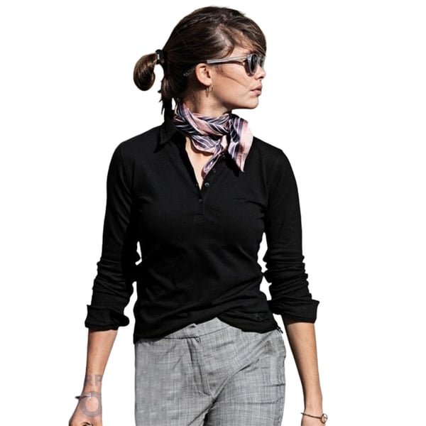 Nimbus Womens/Ladies Carlington Deluxe Long Sleeve Polo Shirt