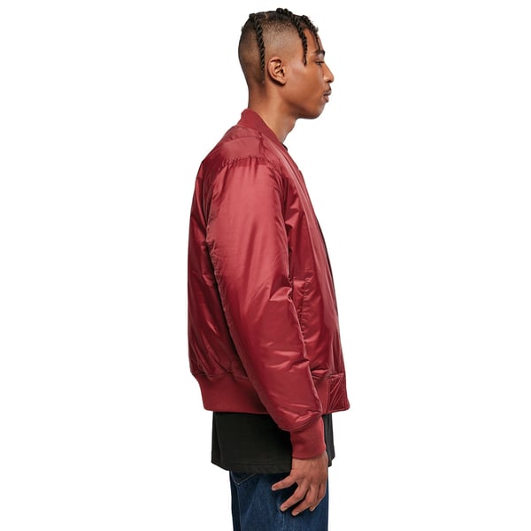 Build Your Brand Mens Contrast Bomber Jacket