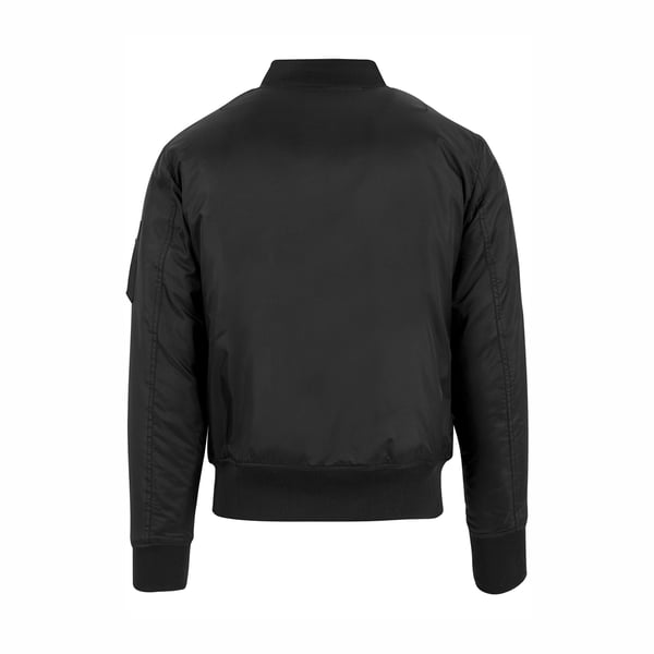 Build Your Brand Mens Contrast Bomber Jacket