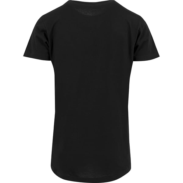 Build Your Brand Mens Shaped Long Short Sleeve T-Shirt