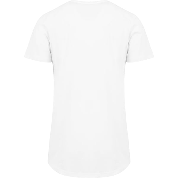 Build Your Brand Mens Shaped Long Short Sleeve T-Shirt