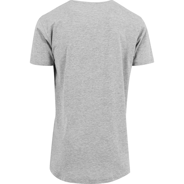 Build Your Brand Mens Shaped Long Short Sleeve T-Shirt