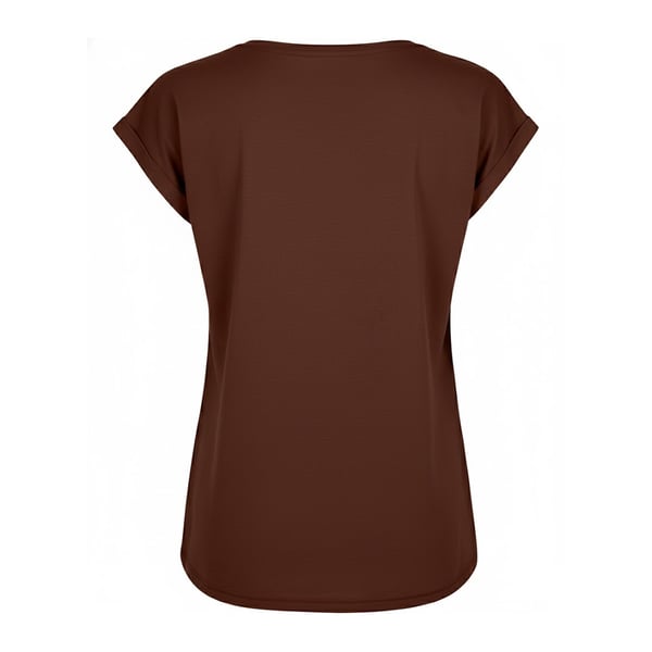 Build Your Brand Womens/Ladies Extended Shoulder T-Shirt