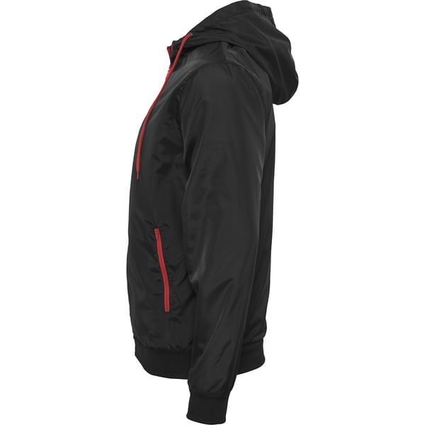 Build Your Brand Mens Zip Up Wind Runner Jacket
