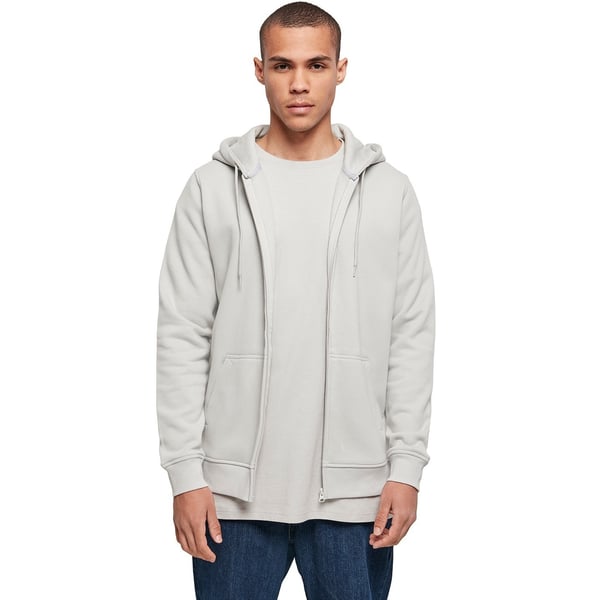 Build Your Brand Mens Heavy Zip Up Hoodie