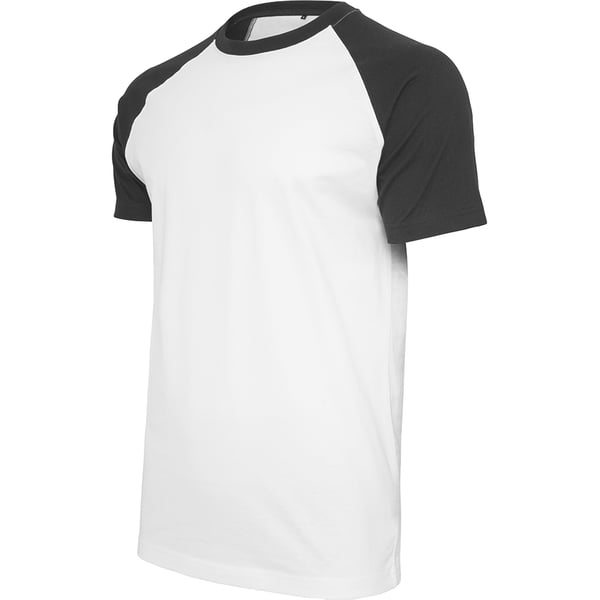 Build Your Brand Mens Raglan Contrast Short Sleeve T-Shirt