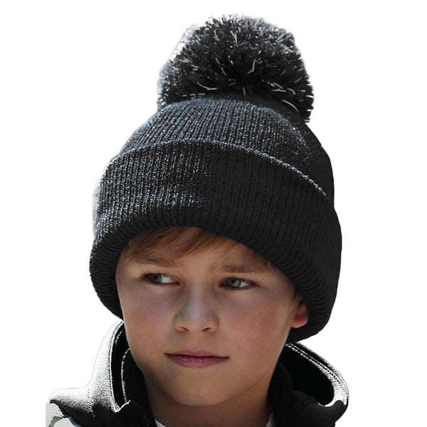 Beechfield Børn/børn reflekterende Bobble Beanie