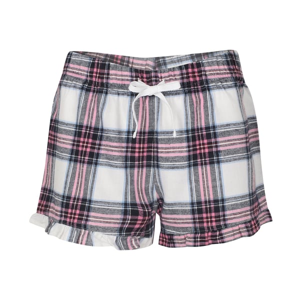 Skinnifit Shorts til kvinder/damer i skotskternet skotskternet