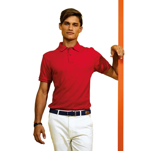 Asquith & Fox Super glat strikket poloshirt til mænd