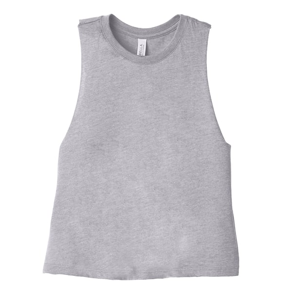 Bella + Canvas Kvinder/Damer Racerback Cropped Sleeveless Tank Top
