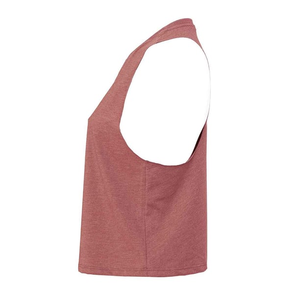 Bella + Canvas Womens/Ladies Racerback Cropped Sleeveless Tank Top