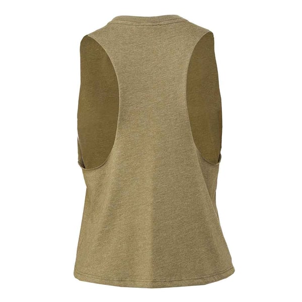 Bella + Canvas Womens/Ladies Racerback Cropped Sleeveless Tank Top