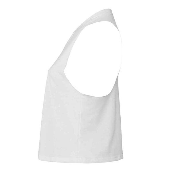 Bella + Canvas Womens/Ladies Racerback Cropped Sleeveless Tank Top