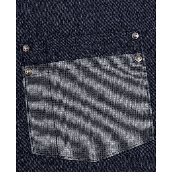 Premier Unisex Domain Contrast Denim Bib Apron