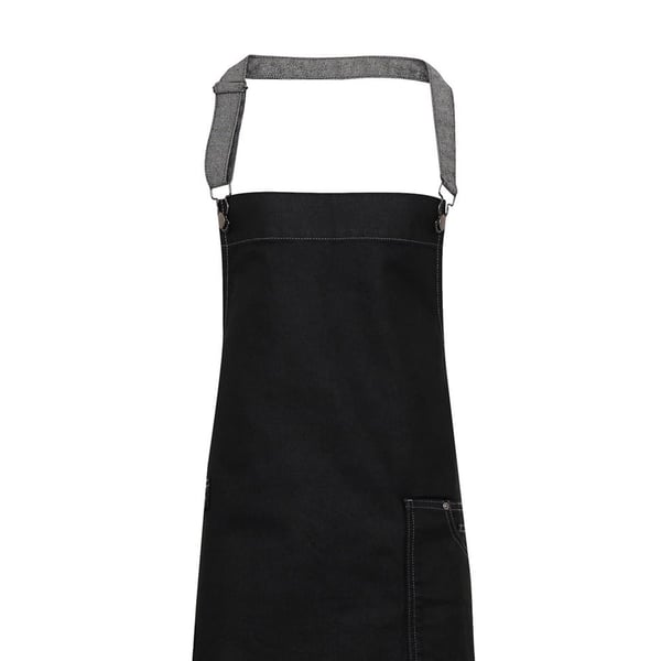 Premier Unisex Adults District Waxed Look Denim Bib Apron