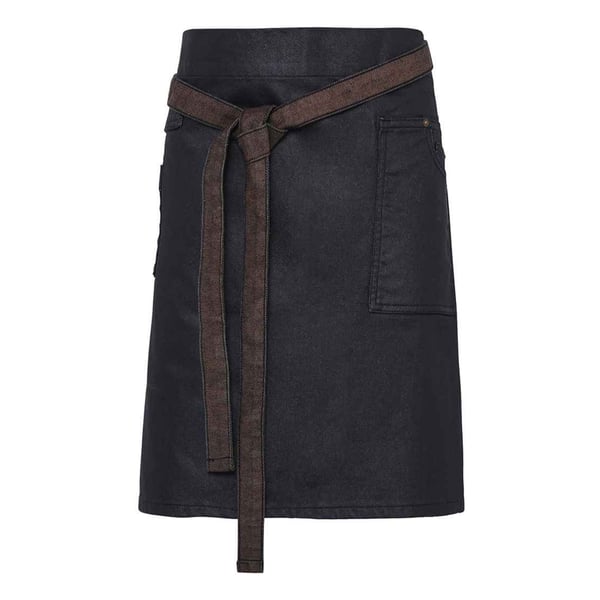 Premier Unisex Adults Division Waxed Look Denim Waist Apron