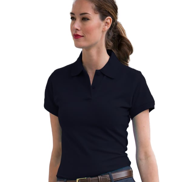 Henbury Womens/Ladies Stretch Pique Polo Shirt