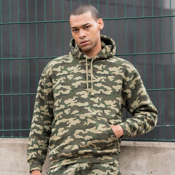 AWDis Mens Camo Hoodie