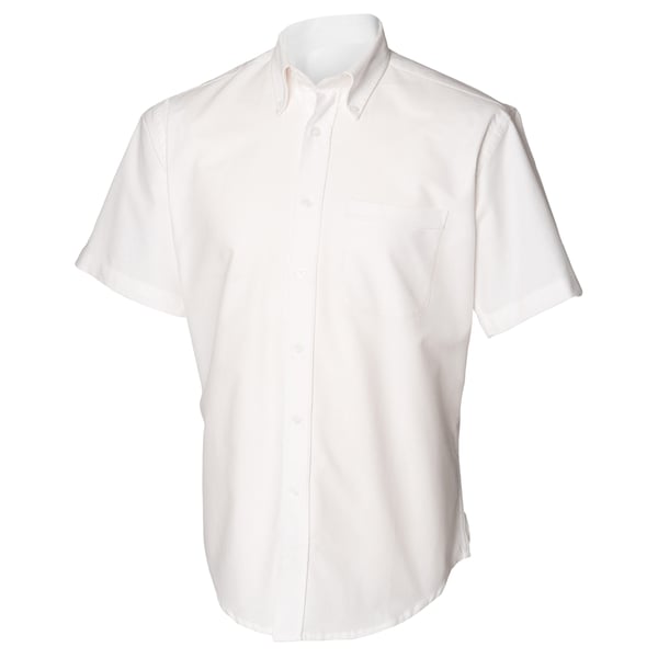 Henbury Mens Short Sleeve Classic Oxford Work Shirt