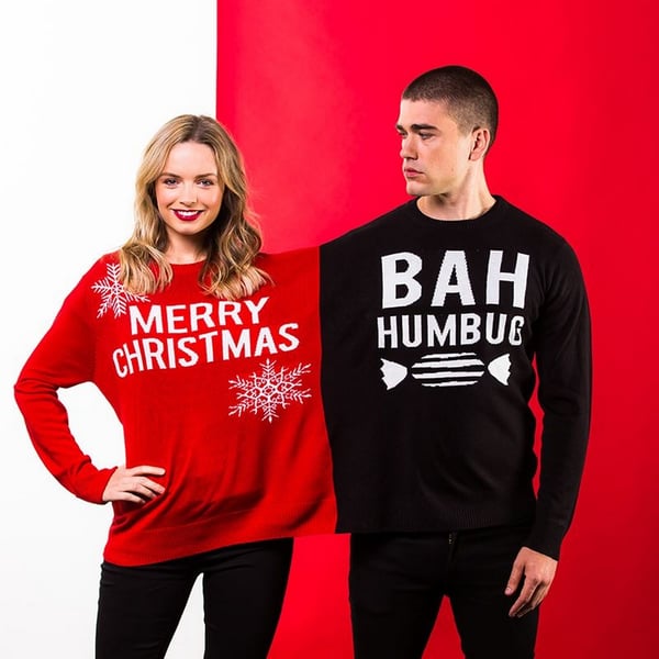 Christmas Shop Twin Christmas Humbug Jumper