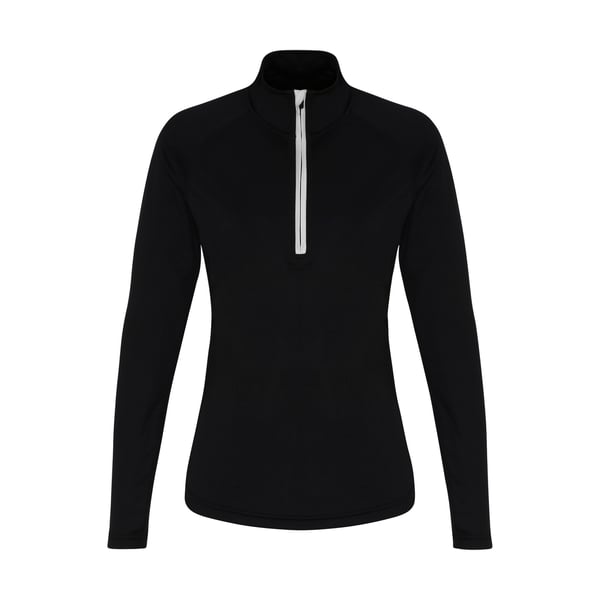 TriDri Dam/Dam Långärmad Performance Quarter Zip Topp