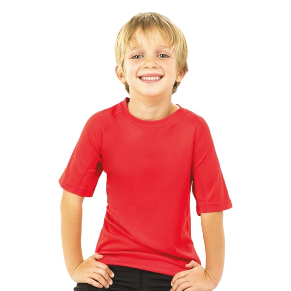 Spiro Childrens Boys Performance Aircool T-Shirt