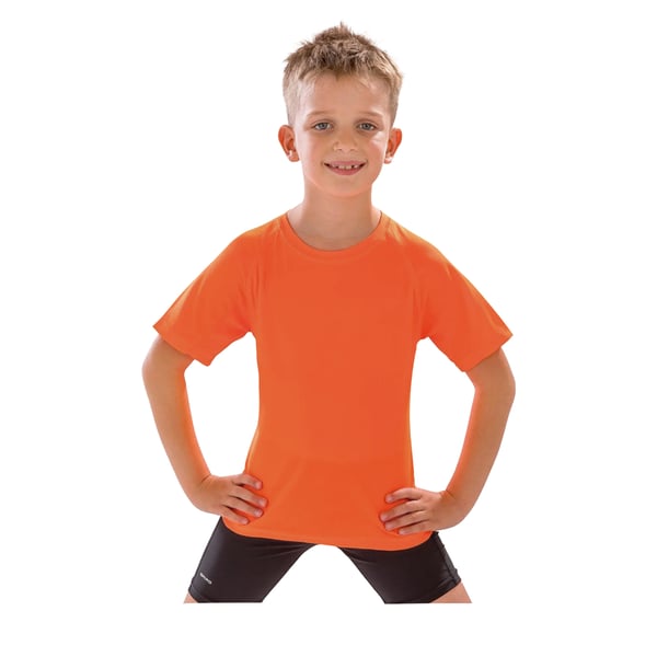 Spiro Childrens Boys Performance Aircool T-Shirt