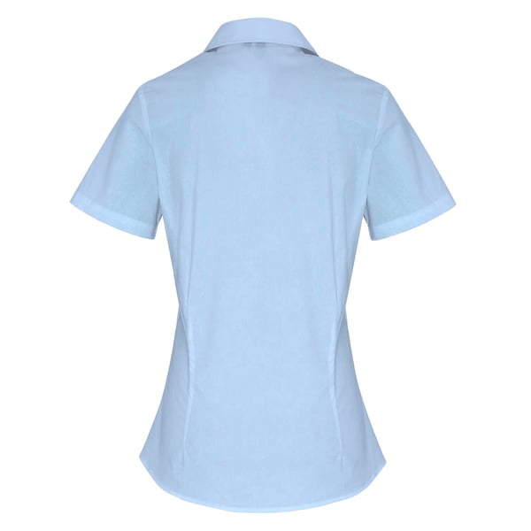 Premier Womens/Ladies Stretch Fit Poplin Short Sleeve Blouse